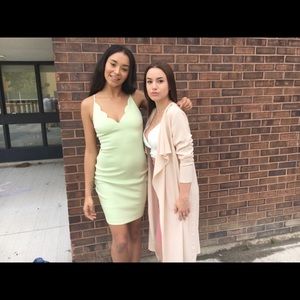 Green guess dress